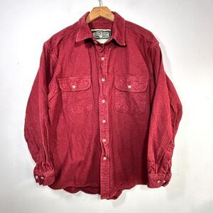 Field & Stream Flannel Cotton Shirt Mens L Vintage Long Sleeve